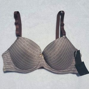 GIFTED - NWT Rene Rofe Lingerie Full Coverage Bra 38C Underwire Brown Mocha